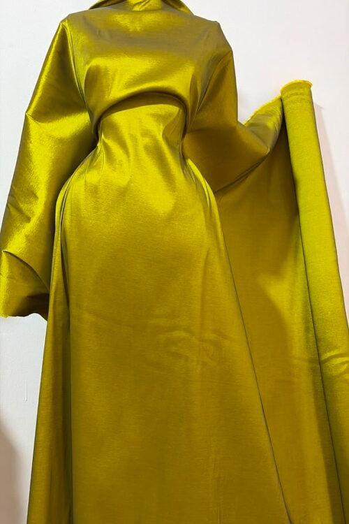 Luxurious Olive Green Dupioni Fabric for Elegant and Stylish Outfits